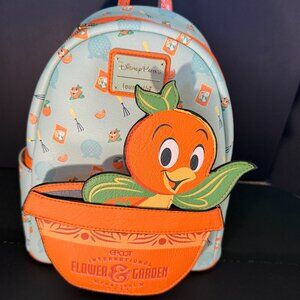 Disney Parks Epcot Flower & Garden Orange Bird Loungefly backpack NWT
